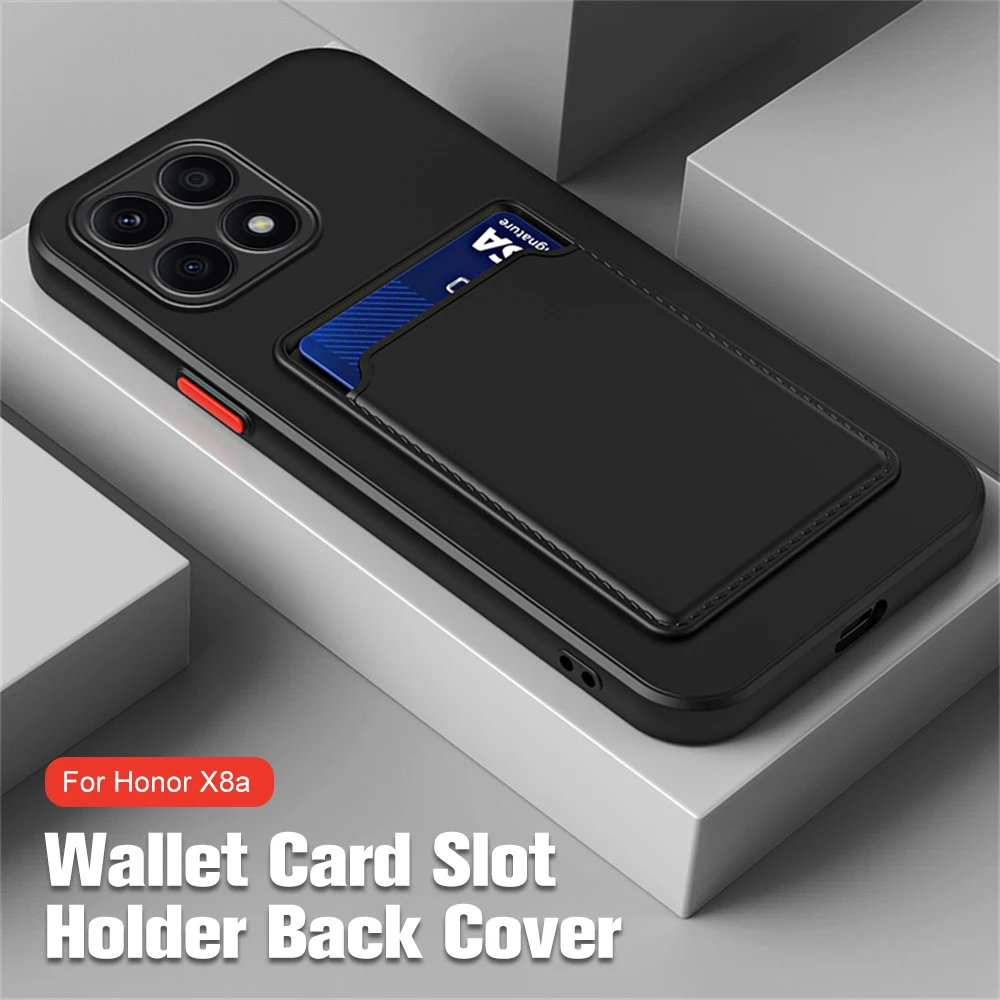 HonorX8a Case Wallet Card Slot Holder Back Cover For Honor X8a 4G Hono X 8a X8 A 2023 6.7inch Soft TPU Shockproof Fundas Coque