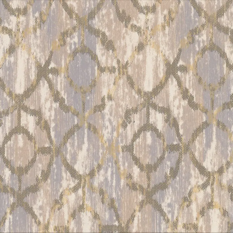

Brewster Dashwood Taupe Distressed Trellis Wallpaper