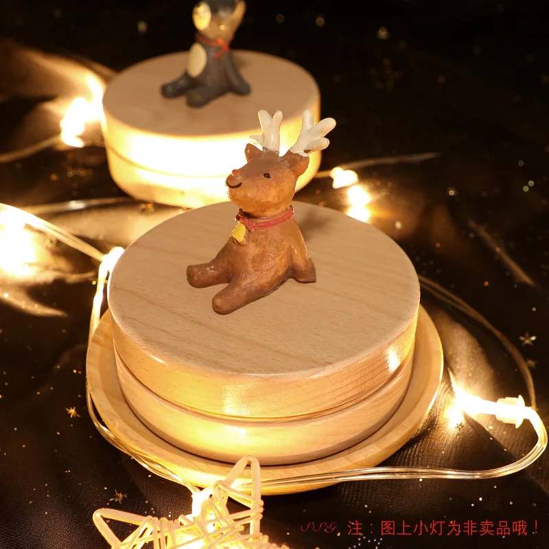 Baby Announcement Wooden Children's Deciduous Tooth Box Girl Boy Tooth Collection Box Baby Gift Box