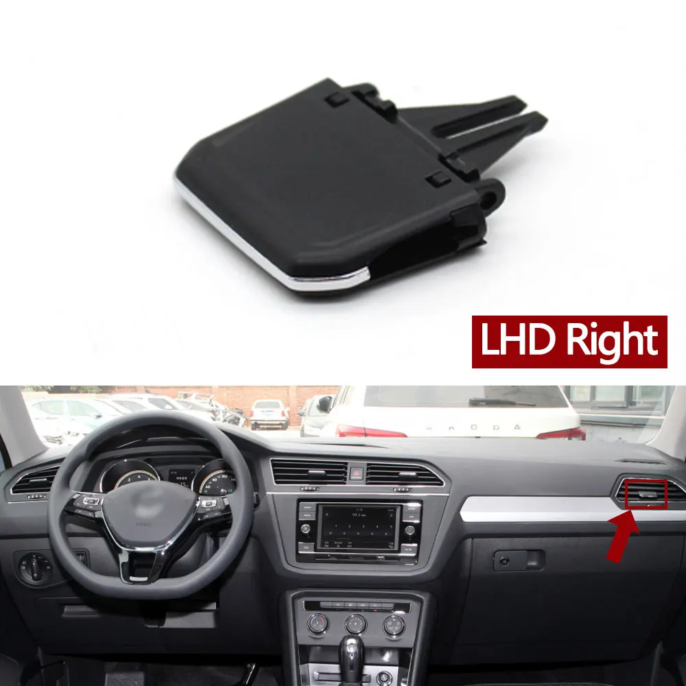 

Передняя приборная панель автомобиля, кондиционер, вентиляционная решетка переменного тока, зажим, слайдер для VW Volkswagen Tiguan 2017 2018 2019 2020 2021 2022