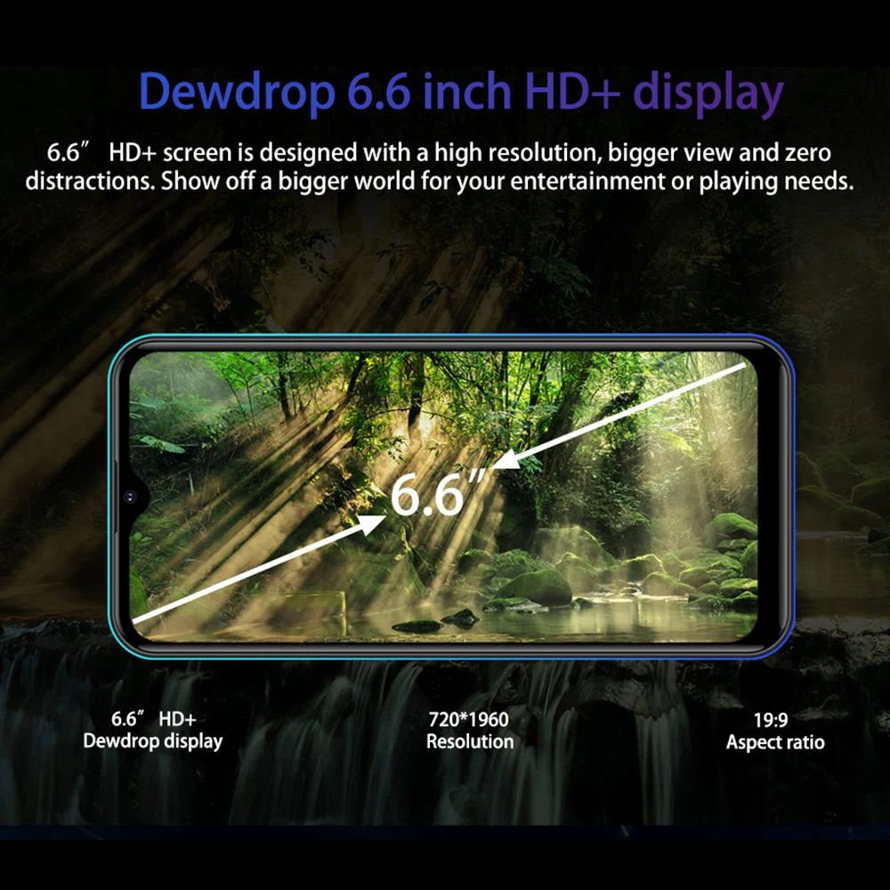 FIGI Note 1 Pro Octa Core 6.6Inch Android 9 Cellphone 4GB 128GB SmartPhone 16MP Al Triple-Cameras 4000mAh Helio P25 Mobile Phone