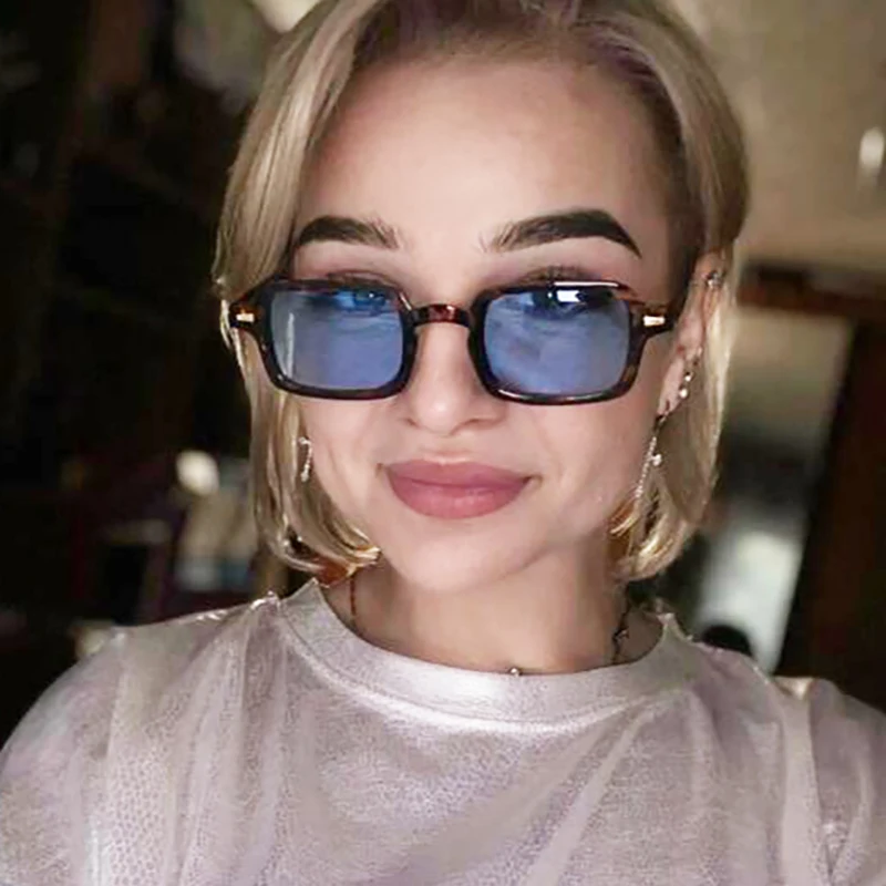 Модные Роскошные прямоугольные солнцезащитные очки для женщин овальные