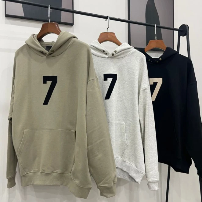 

2022 Spring and Autumn New Seventh Season Main Line Tide Brand Number 7 Men and Women Hooded Spring Sweater Couple Hoodies