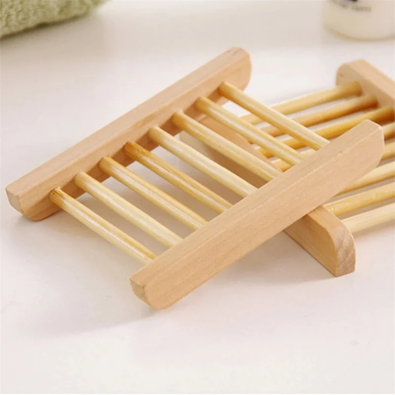 

1pcs Natural Wood Soap Dish Bathroom Accessories Home Storage Organizer Bath Shower Plate Durable Portable Soap Tray Holder