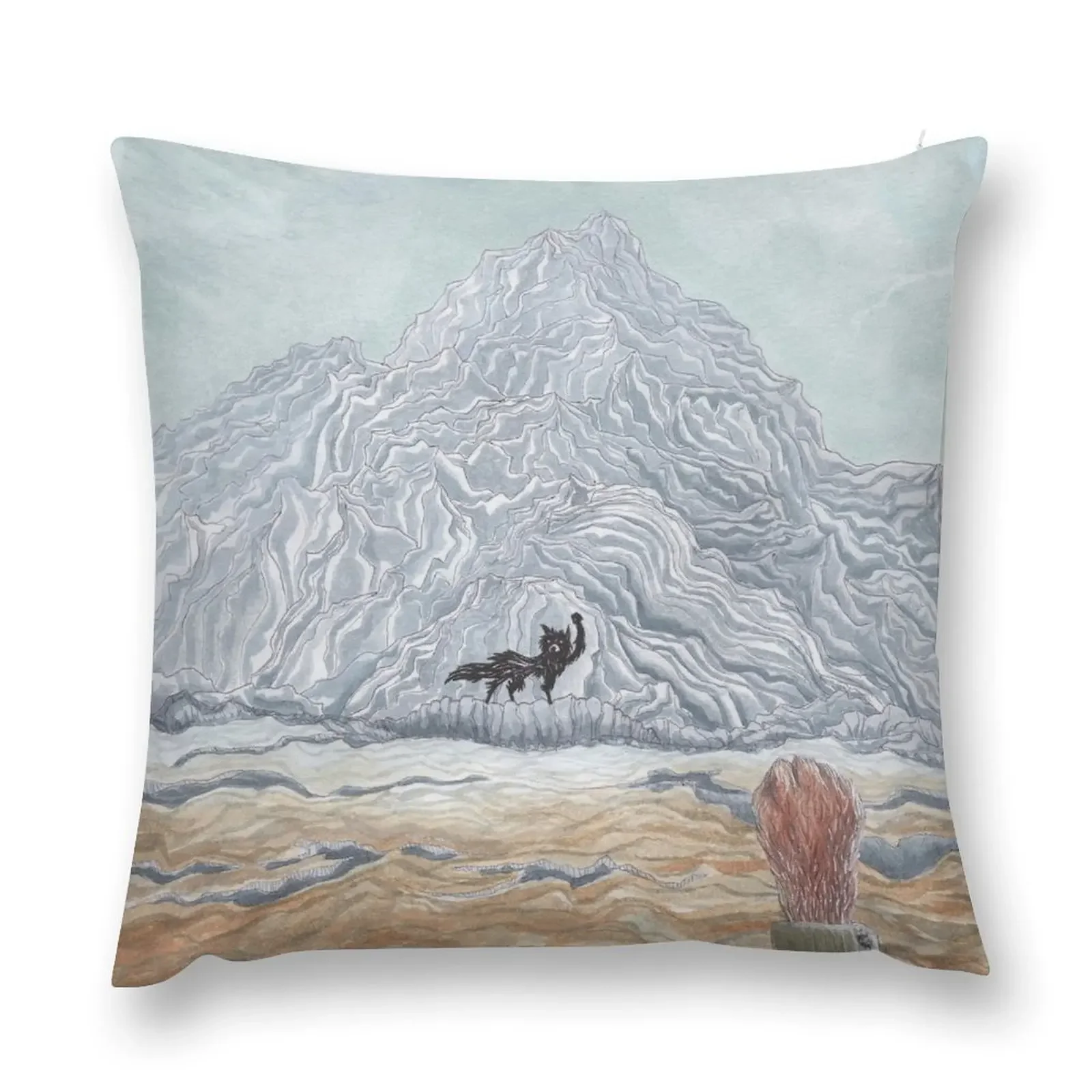 Зимний волк-фантастическая подушка Mr Fox от Wes Anderson декоративная для дивана на