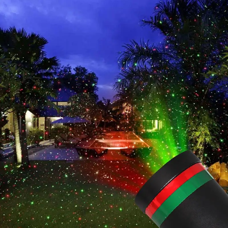 Outdoor Waterproof LED Stage Light Garden Tree Moving Laser Projector Christmas Party Home Decoration Effect Lamp