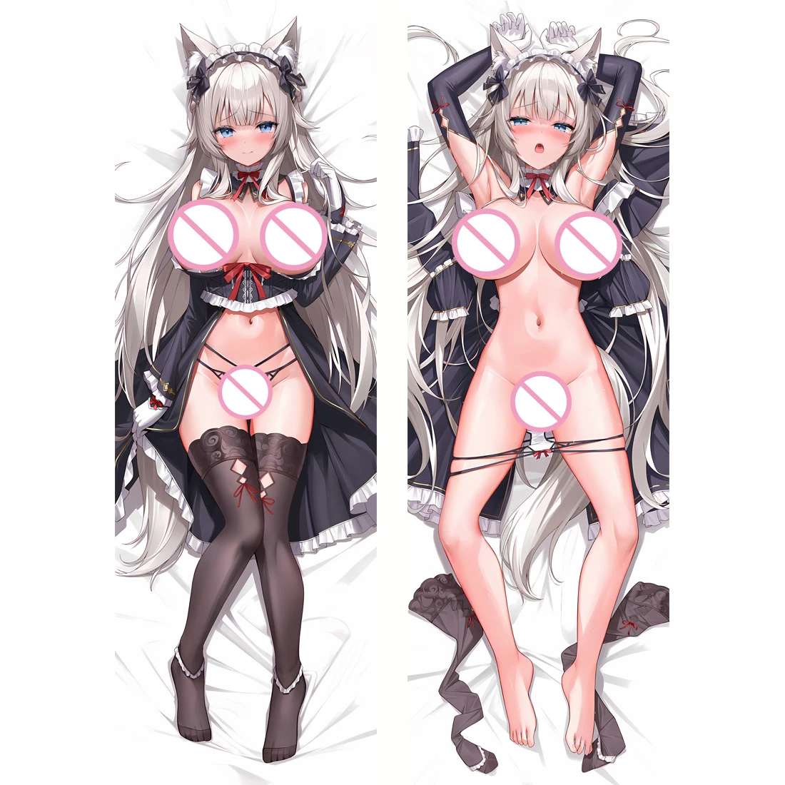 Наволочка с украшением в стиле аниме きんた двухсторонняя наволочка принтом чехол