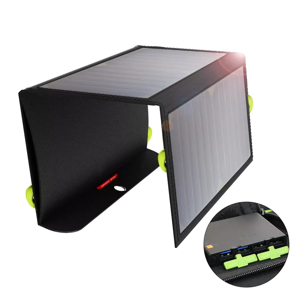 

2022NEW ALLPOWERS 5V 21W Solar Panel Solar Charger 10000mAh Power Bank Fast Charging Dual USB Output Battery for iPhone iPad Sam