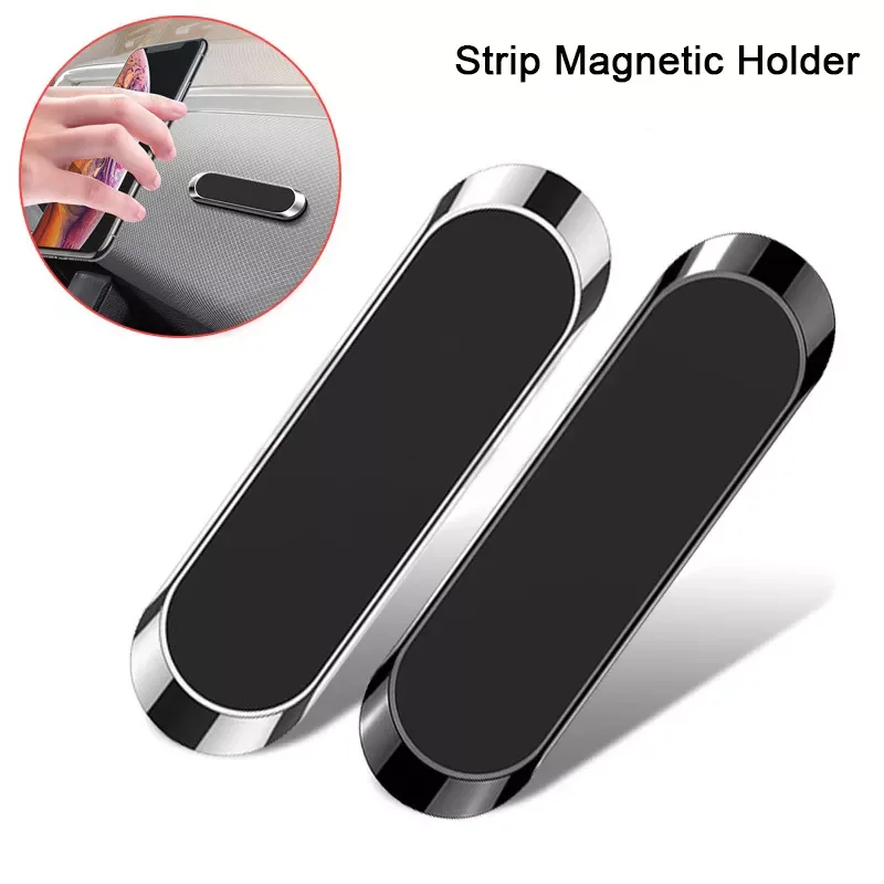

Magnetic Car Phone Holder Bracket Mini Strip Shape Stand For Huawei Strong Magnet GPS Car Mount for iPhone 11 12 Magnetic Holder