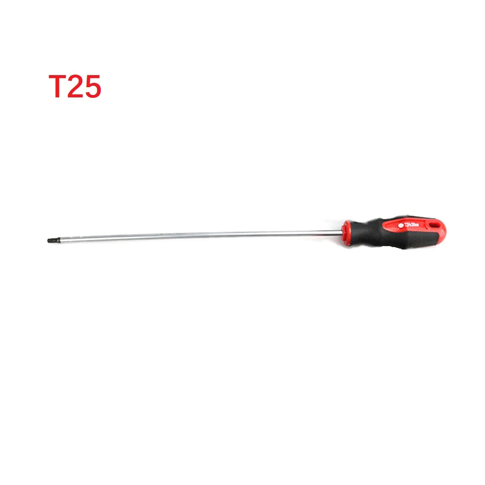 

400mm T15 T20 T25 T27 T30 Torx Screwdriver Magnet Alloy Steel Head Rubber Non Slip Handle Magnetic Tip Hex Socket Medium Hole