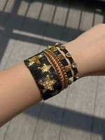 yuokiaa star armband miyuki seeds beads tassel charm bracelet for women ethnic handmade woven fashion bohemian wristband jewelry