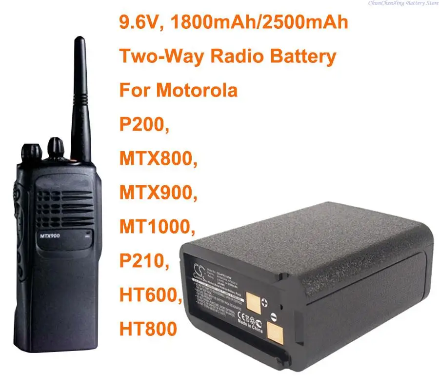 Cameron Sino 1800mAh Batterie NTN4824A, NTN5049A, NTN5447A, NTN5531 für Motorola HT600, HT800, MT1000, MTX800, MTX900, P200, P210
