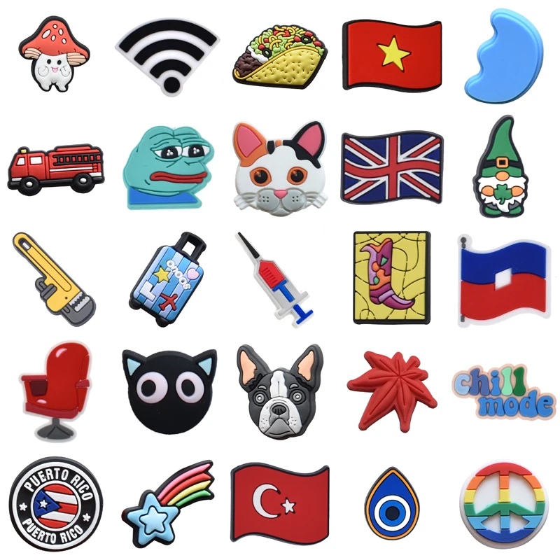 

Wholesale Decorations for Crocs Kids Clogs Jeans Shoe Charms Pvc Pins Women Charm Designer Girl Xmas Gifts Shoes Accessories Boy