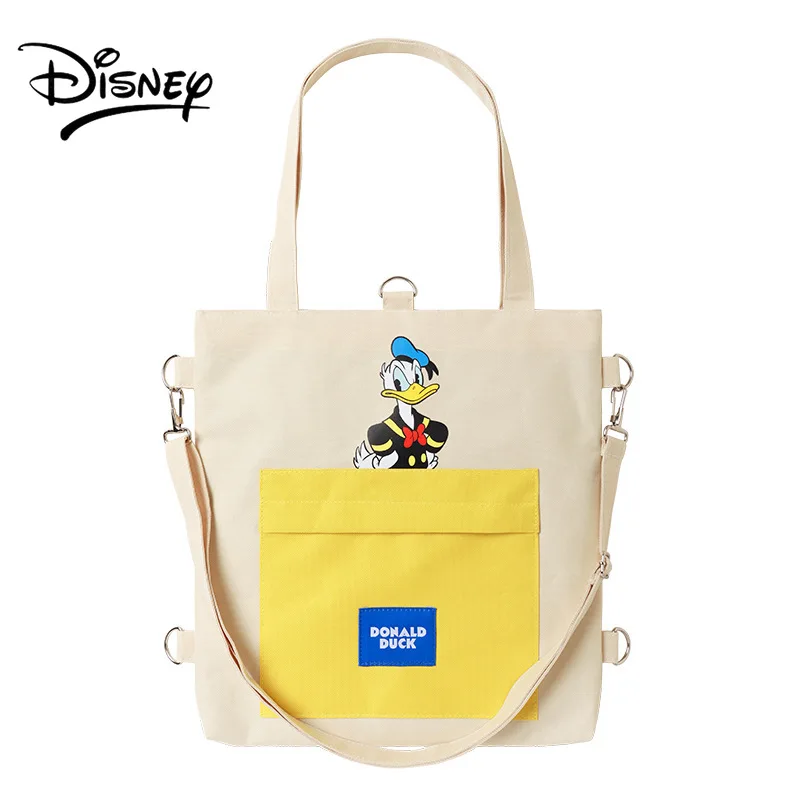 Disney Genuine Cute Backpack Student Men and Women Handbag Cartoon Mickey Messenger Bag Student Homework Bag Tutorial Bag