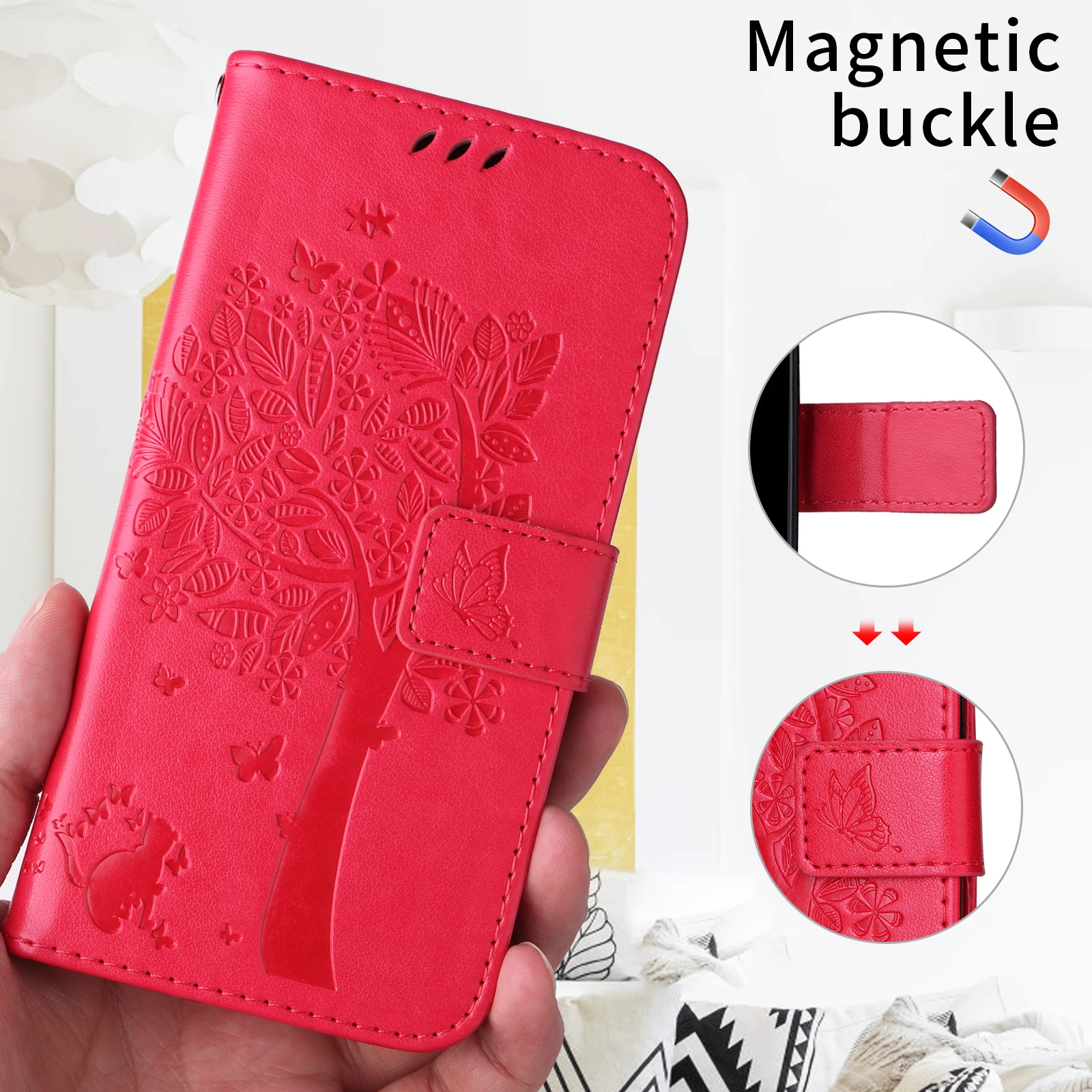 Фото Кожаный чехол-бумажник на магните для Huawei Honor X9C Smart 5G, X30, X9B, X9A, X9, X8C, X8B, X8A, X8 4G, X7C, X7B, X7A, X7, X6B, X6A, X6 (20 моделей) №2
