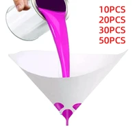 230pcsset paint filter funnel paper purifying straining cup disposable 100 mesh paint filte conical nylon micron paper funnels