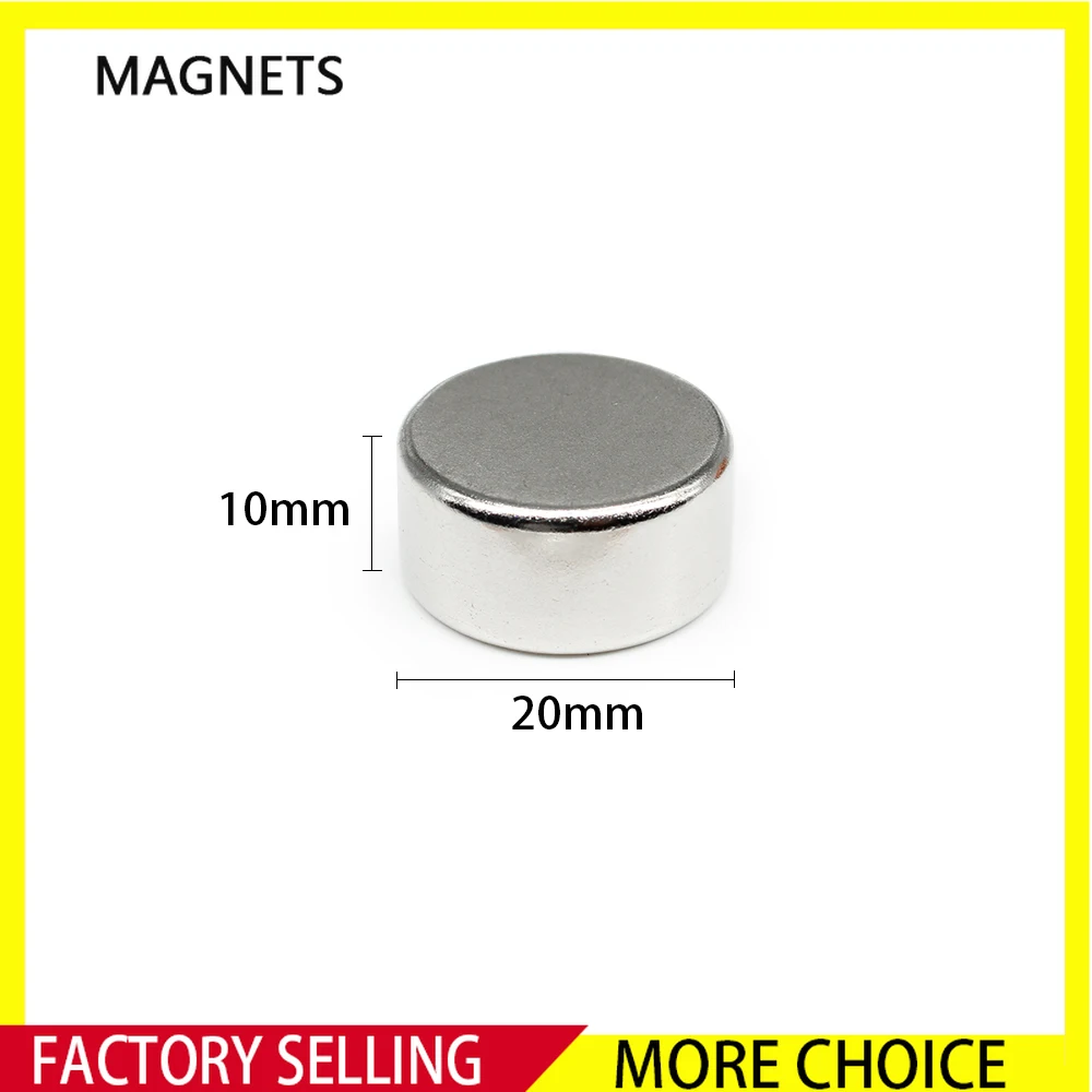 

2/5/10/15/20PCS 20x10mm Round Neodymium Magnets N35 Rare Earth Super Strong Magnetic Permanent Powerful Magnet 20*10 mm