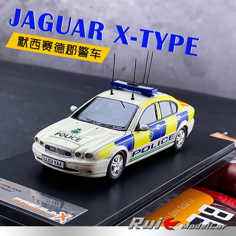 1:43 Premium X Jaguar X-Type 2004 Merseyside Police Car Simulation Car Model