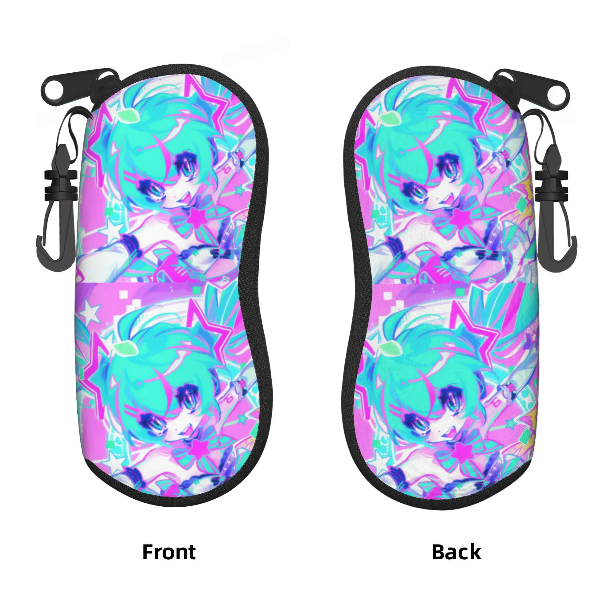 Фото Чехол для очков Custom Hatsune M-Mikues Japan Comic Shell, защитный футляр для очков, чехол для солнцезащитных очков для мужчин и женщин, мешочек для очков №1