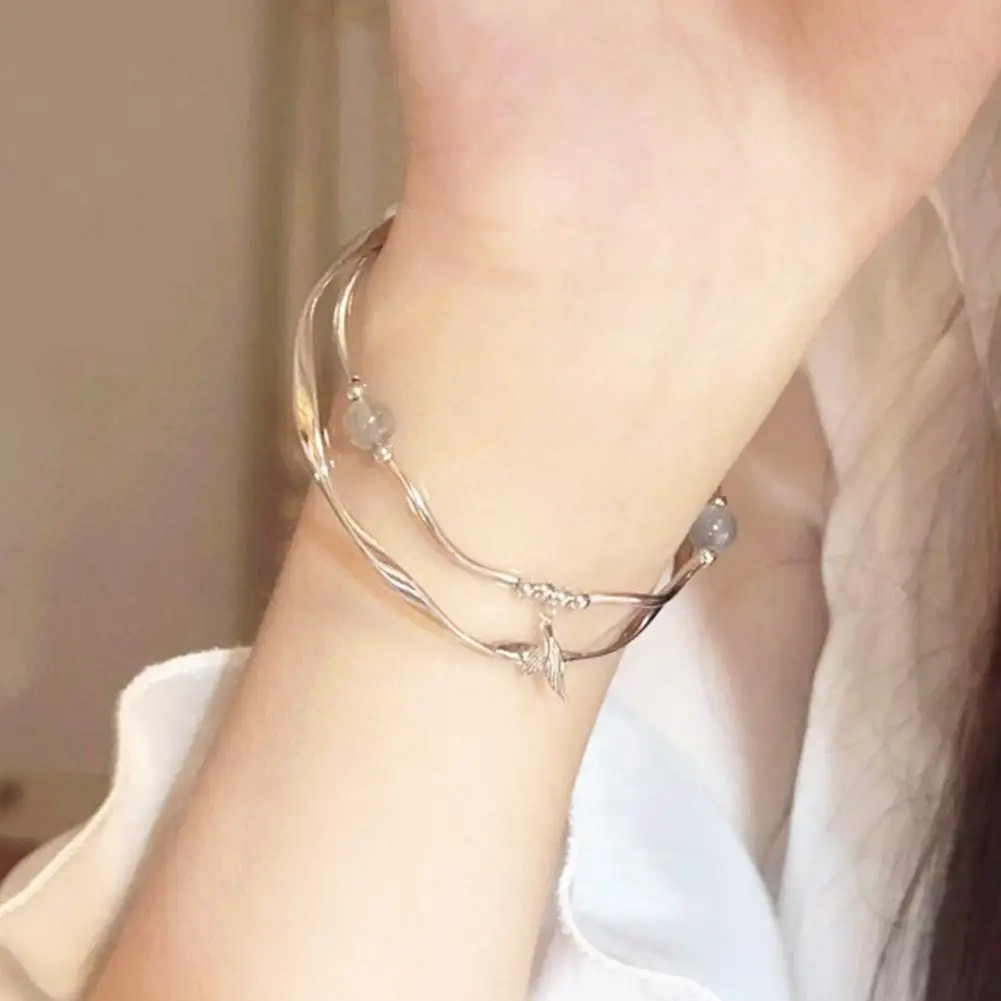 Складной и в ношении JueziCold безразмерный стиль витой Новый нишевый браслет