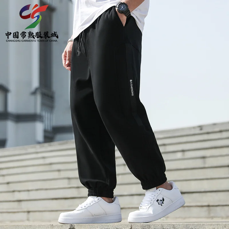 

2023 Changshu Baishenghu мужские брюки свободные Джоггеры мужские брюки повседневные свободные спортивные брюки с эластичным поясом