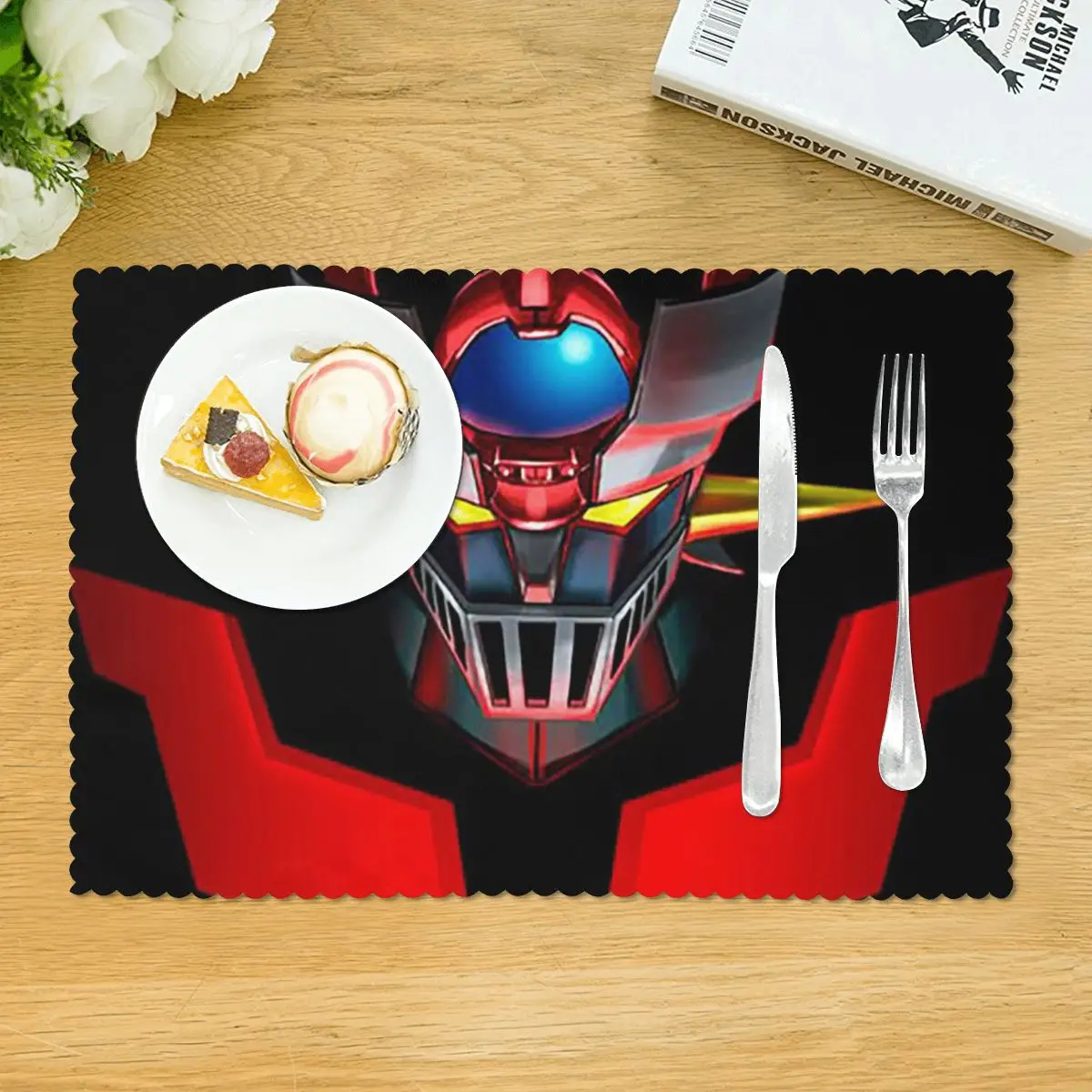 Фото Скандинавский коврик-подставка Nordic Mazinger Z Anime UFO Robot Sofa Grendizer Goldorak, нескользящий, для тарелок и мисок, супервпитывающий №1