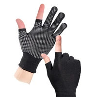 fishing gloves men women fabric 3 cut fingers cycling gloves angling glove for fishing boating diving outdoors fingerlee gloves