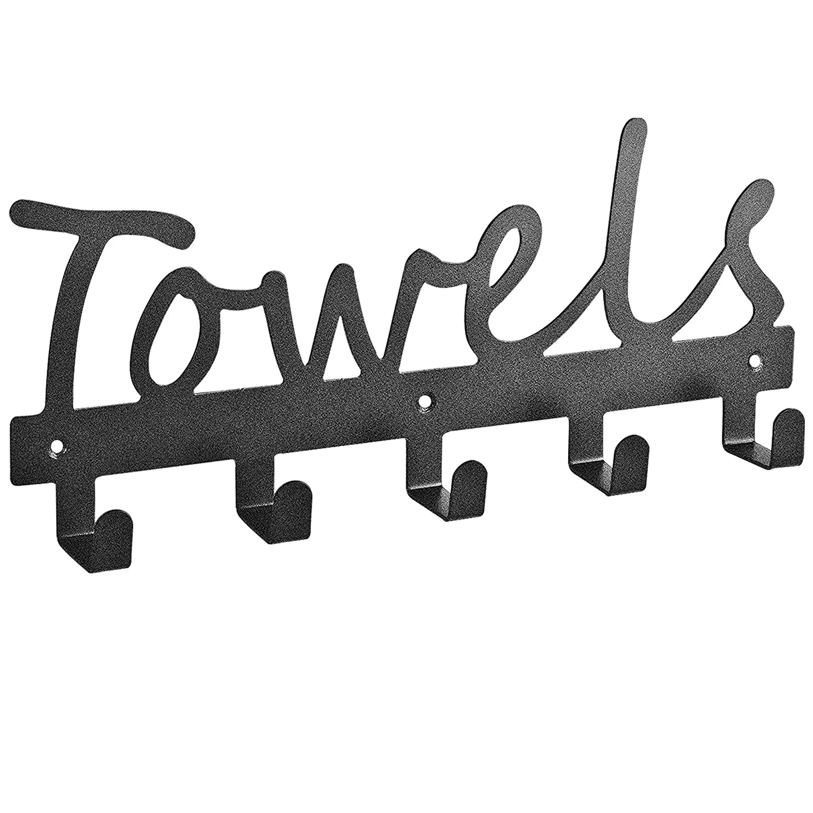 

Держатель для полотенец из чугуна, 5 крючков с винтом