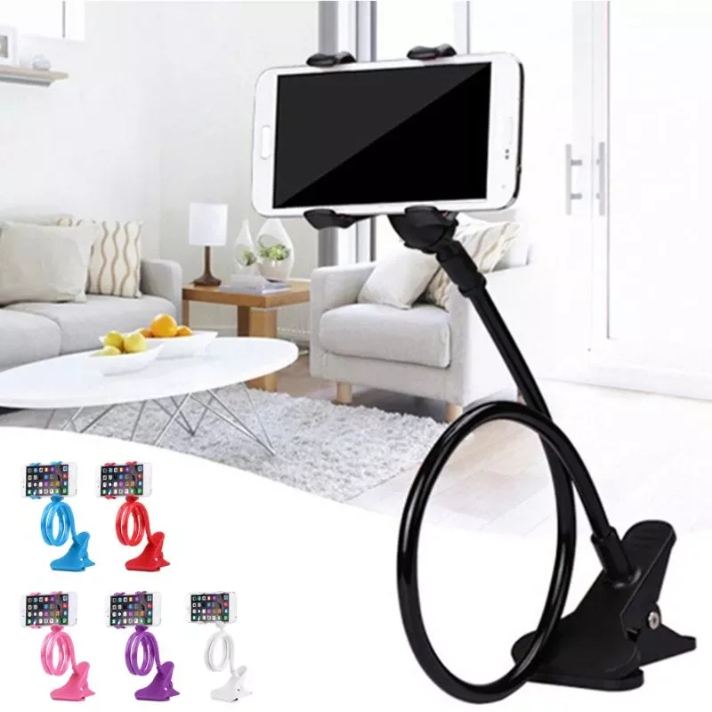 

2022New Lazy Bracket Two Clamp Flexible Phone Stand Holder for Cellphone Support 667C