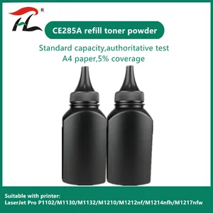 Compatible 80g refill toner powder CE285A 285A 85A toner cartridge for HP LaserJet Pro P1102/M1130/M1132/M 1210/M1212nf/M1214n fh 