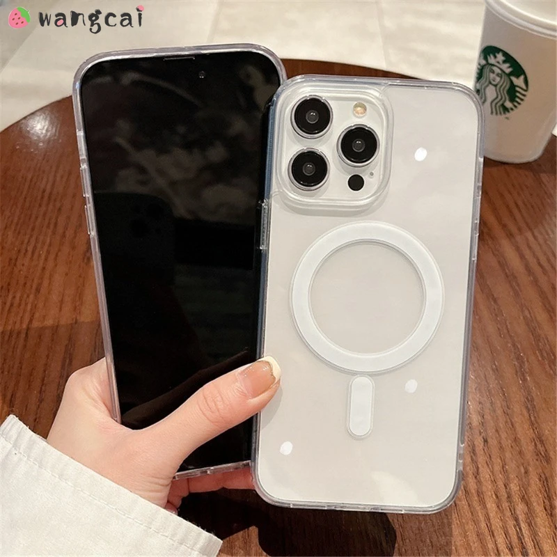 Для Huwei Pura 70 Ultra P60 Pro Plus P50 P50E P40 P30 P20 Lite E 5G 4G Прозрачный магнитный мягкий чехол