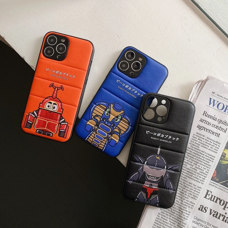 

Чехол-пуховик с японским аниме для iPhone 13, 12, 11 Pro, Xs, Max, X, Xr, 7, 8, Puls