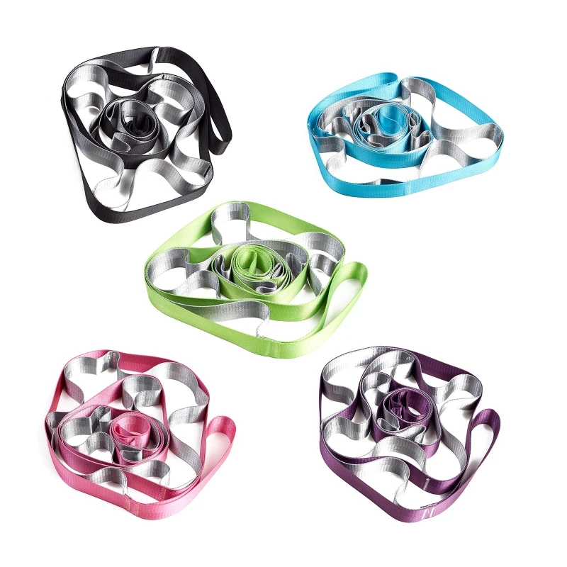 

Multi-Loop Yoga Stretch Strap, Stretching Out Yoga Strap, Practical Stretch Band N58B