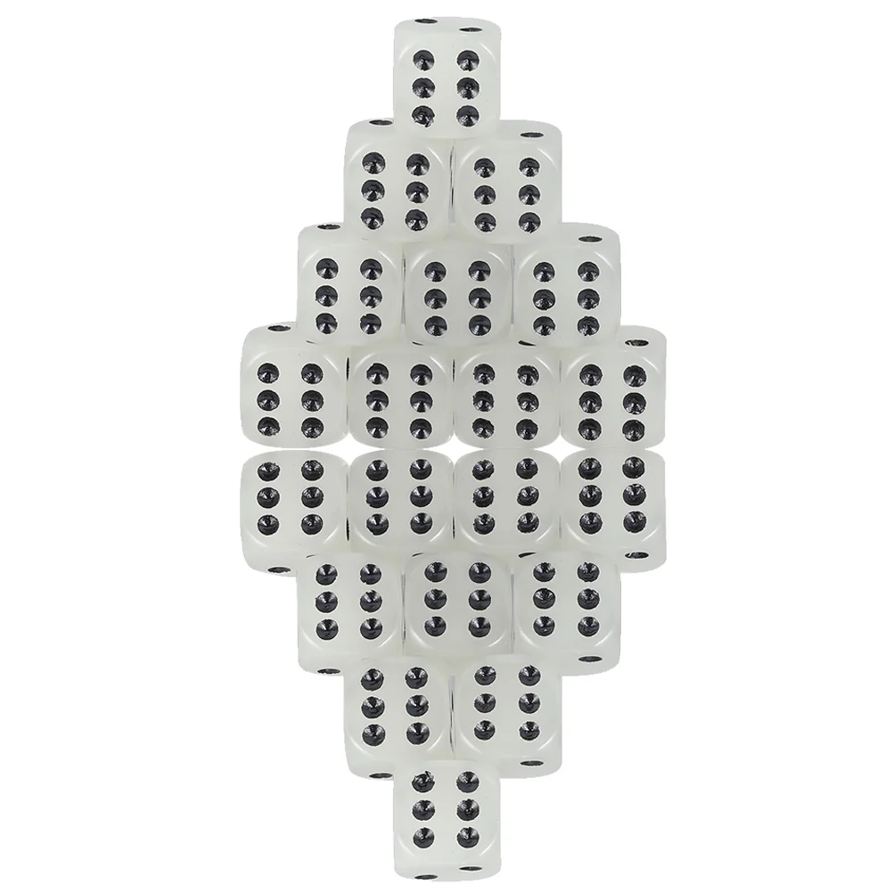 

20pcs Entertainment Luminous Game Dices Round Corner Dice Bar Table Games Tool