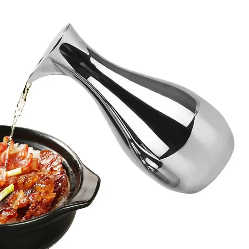 

Grease Container Stainless Steel Leakproof Oil Storage Can With Lid Thickened Pot Dispenser For Cooking Oil Keeper Kitchen Tool
