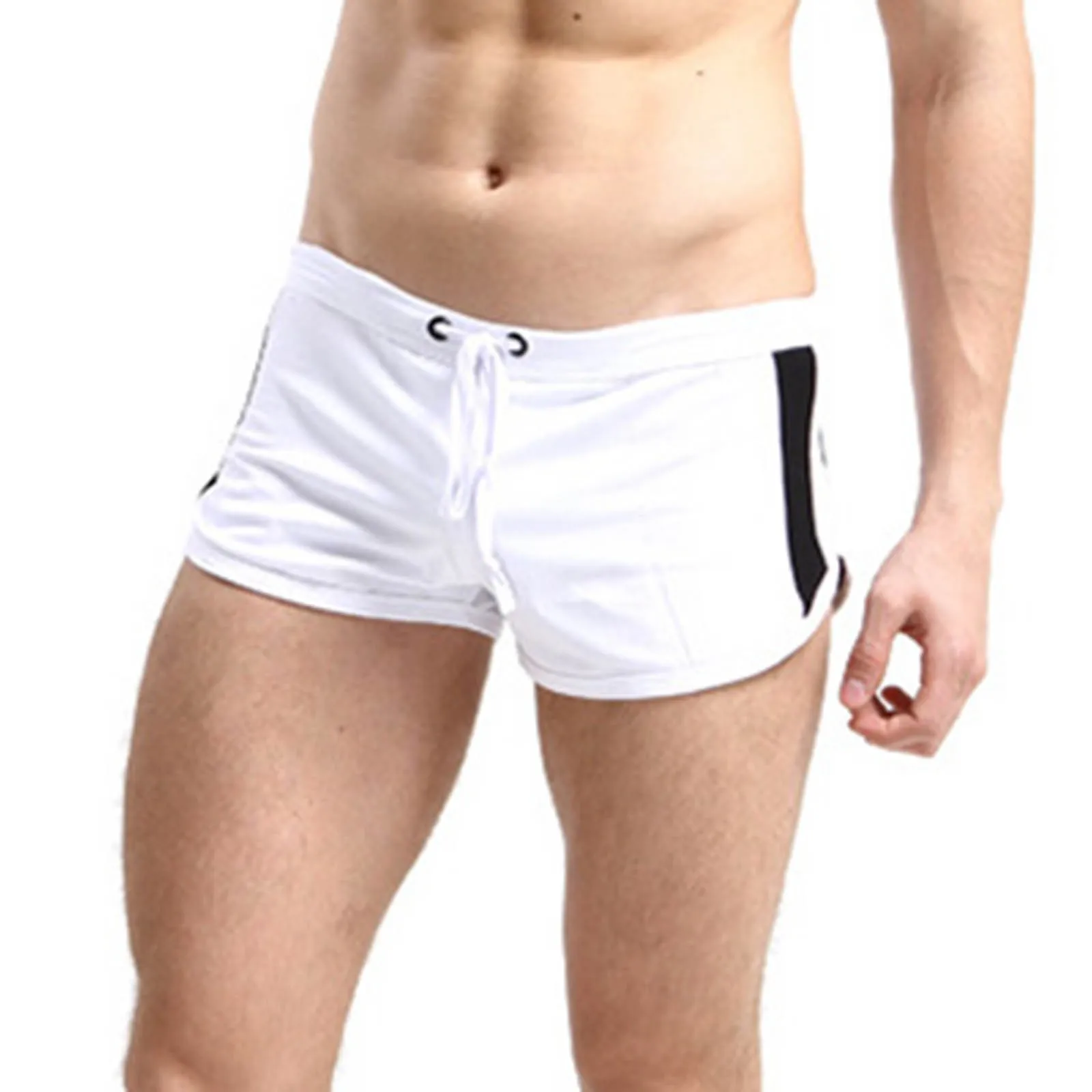 Мужское хлопковое нижнее белье-боксеры свободные домашние шорты спортивные
