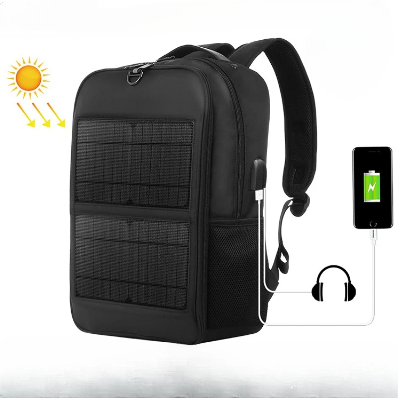 Solar Backpack 14W Solar Panel Powered Backpack Laptop Bag W