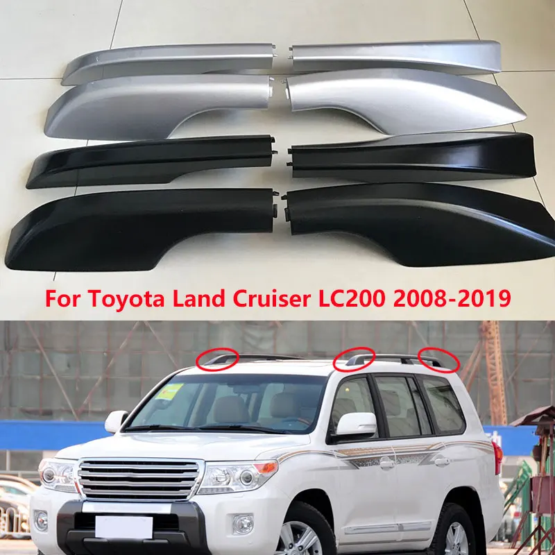 

For Toyota Land Cruiser 200 LC200 FJ200 2008-2019 Car Roof Luggage Rack Cover Cap Lid Roof Bar Rail End Shell