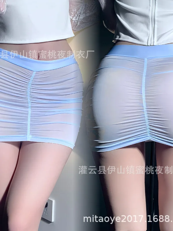 Модные женские мини-милые юбки сексуальные для женщин прозрачная юбка с ушками