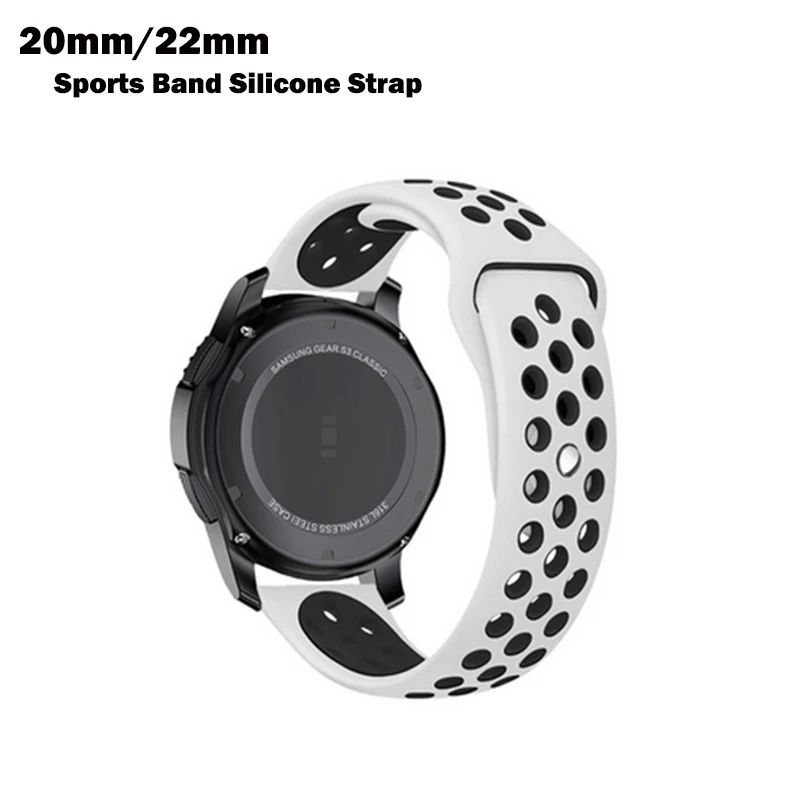 

Ремешок силиконовый для Amazfit GTS 2 3/2e Mini/GTR 3 Pro Stratos Pace, браслет для Samsung Galaxy watch 4/Active 2/Watch3, 20 мм 22 мм
