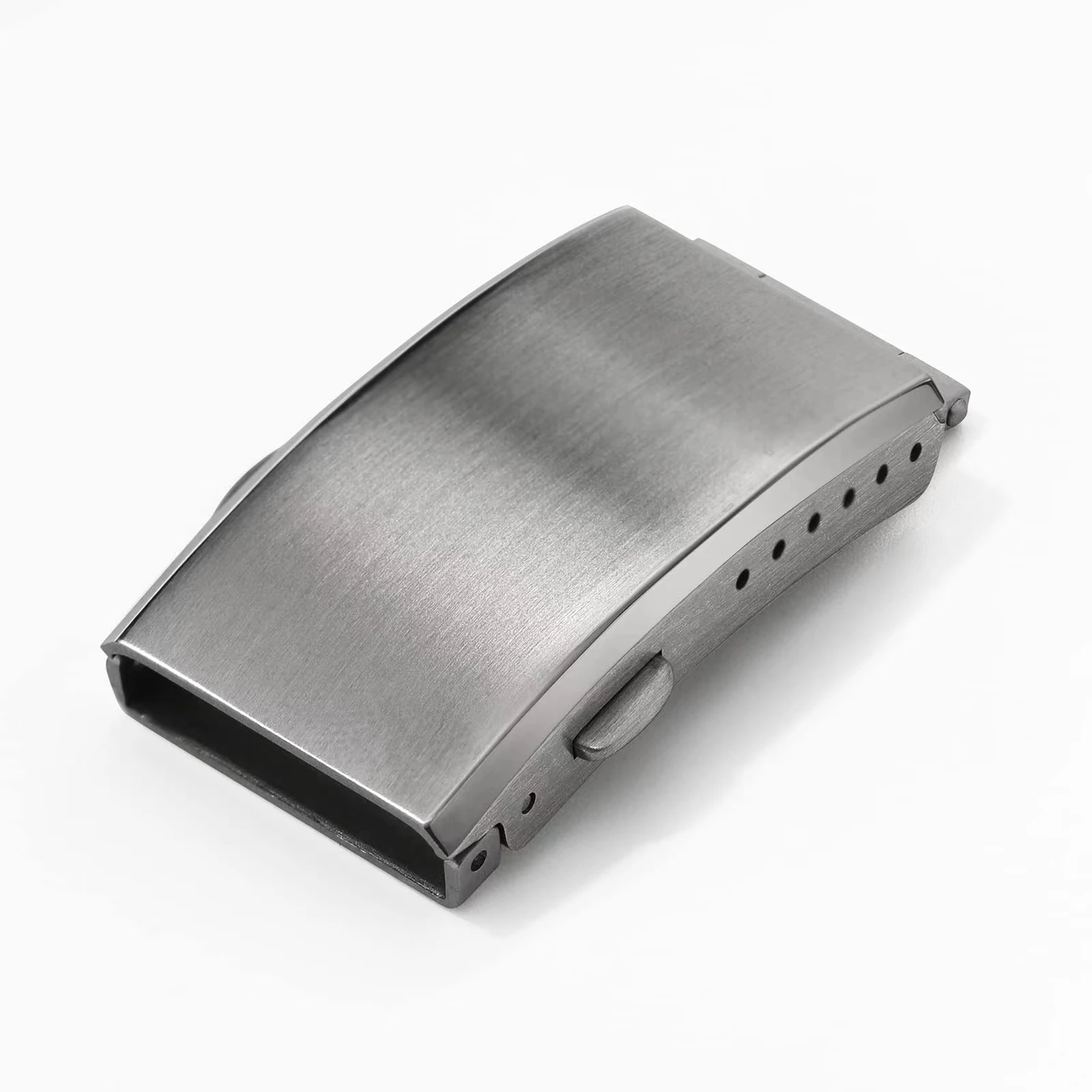 New High-quality 18MM 20MM 22MM Black Silver 316L Stainless Steel Solid Extended Folding Double Snap Butterfly Watch Buckle