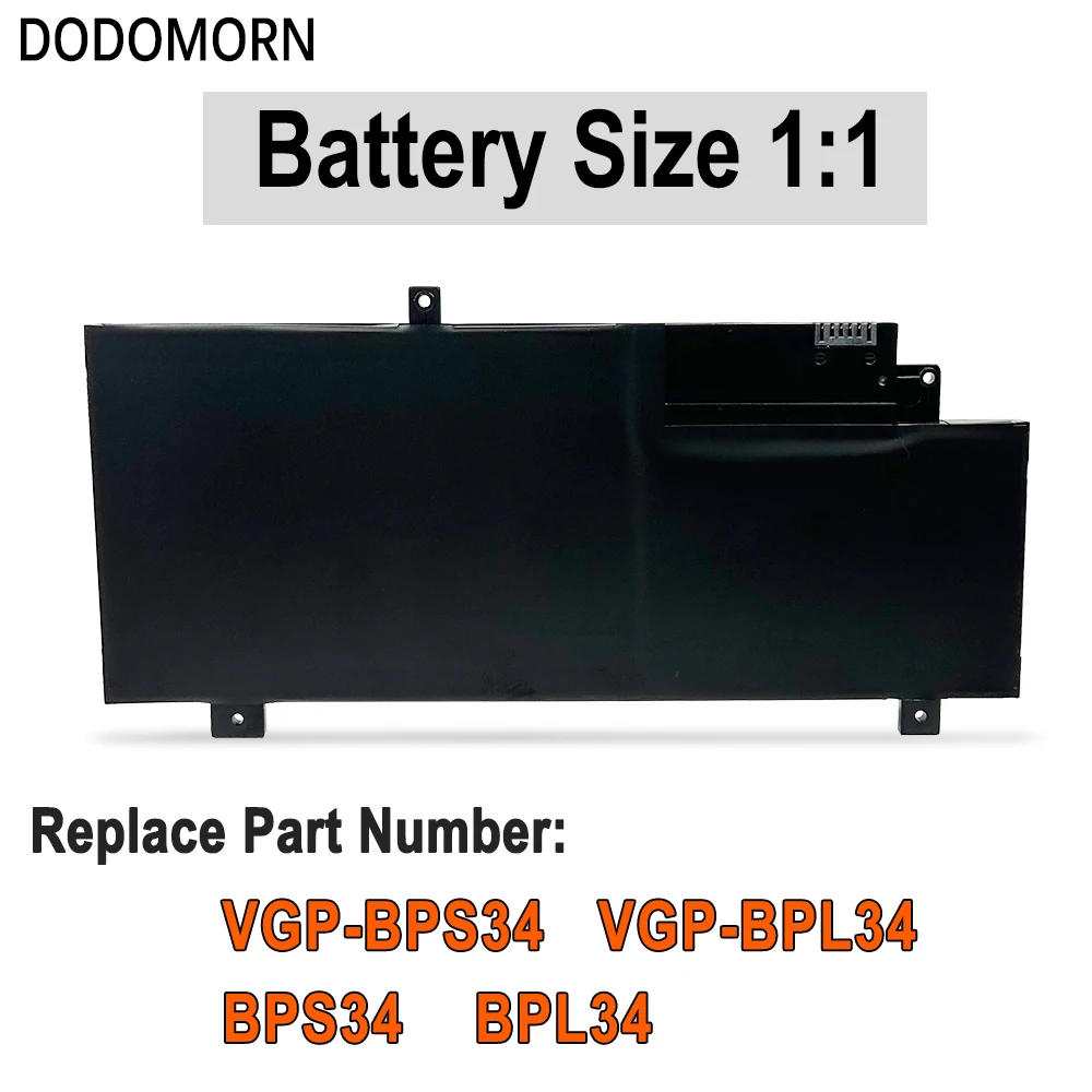 DODOMORN Новый высококачественный аккумулятор VGP-BPS34 для SONY Vaio Fit 15 SVF15A SVF14A серии