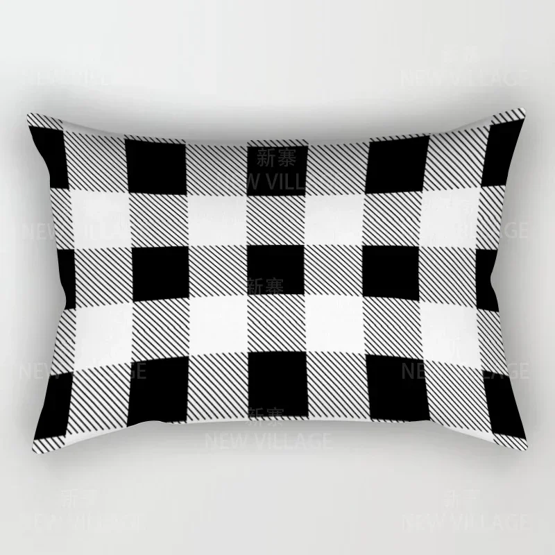 Простые клетчатые наволочки для диванных подушек украшения дома на 30x50 40x60 50x80
