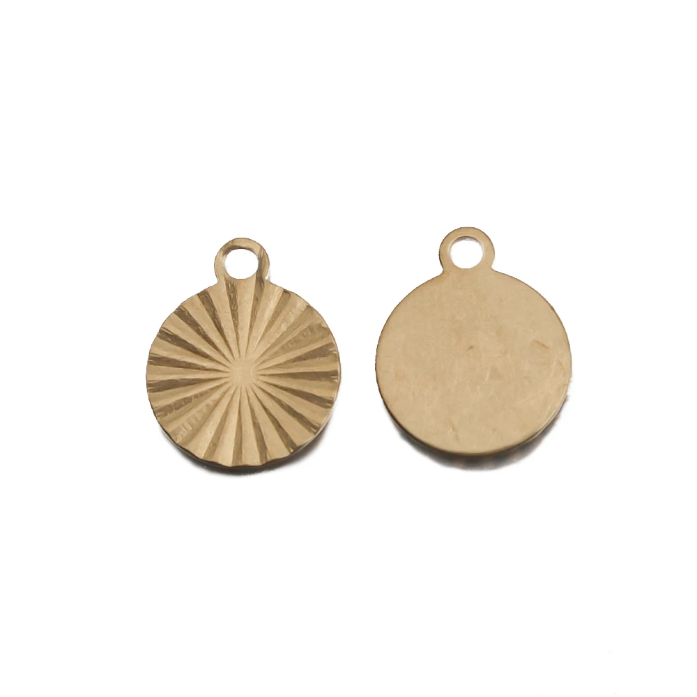

20pcs/lot Original Brass Embossing Round Disk Charms Drop Pendant For DIY Handmade Necklace Earrings Jewelry Making Supplies