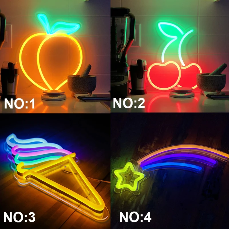 

Вывеска неоновая для вечевечерние, светодиодный светильник с надписью «сок» и дистанционным управлением, настенное украшение для магазина...