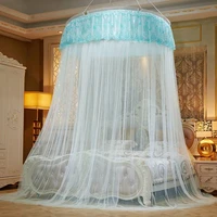 simple pure color home summer mosquito net romantic lace dome floor to ceiling mosquito net princess wind encrypted mosquito net