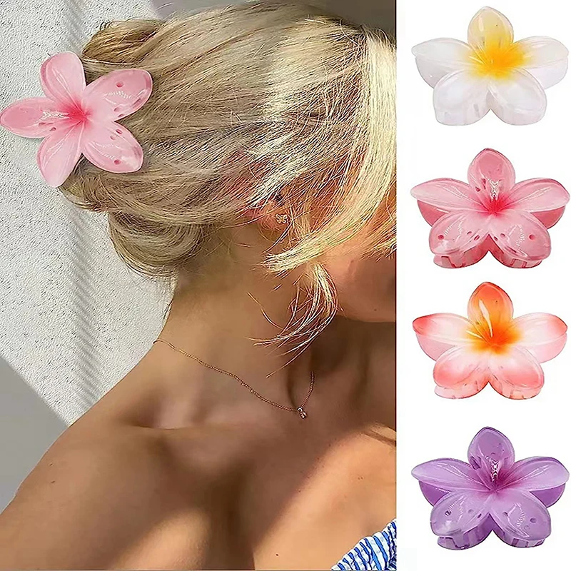 

New Seaside Vacation Hair Clip Back Of The Head With Multi-color Optional Bauhinia Clip