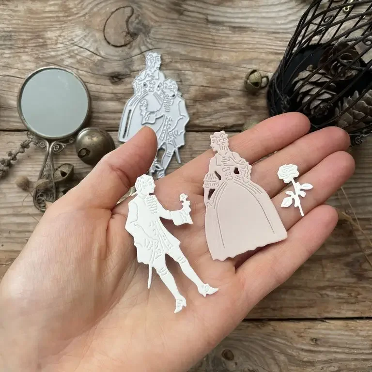 Резка металла танцующая балетная рамка для девочек штампы 2024 новые шаблоны