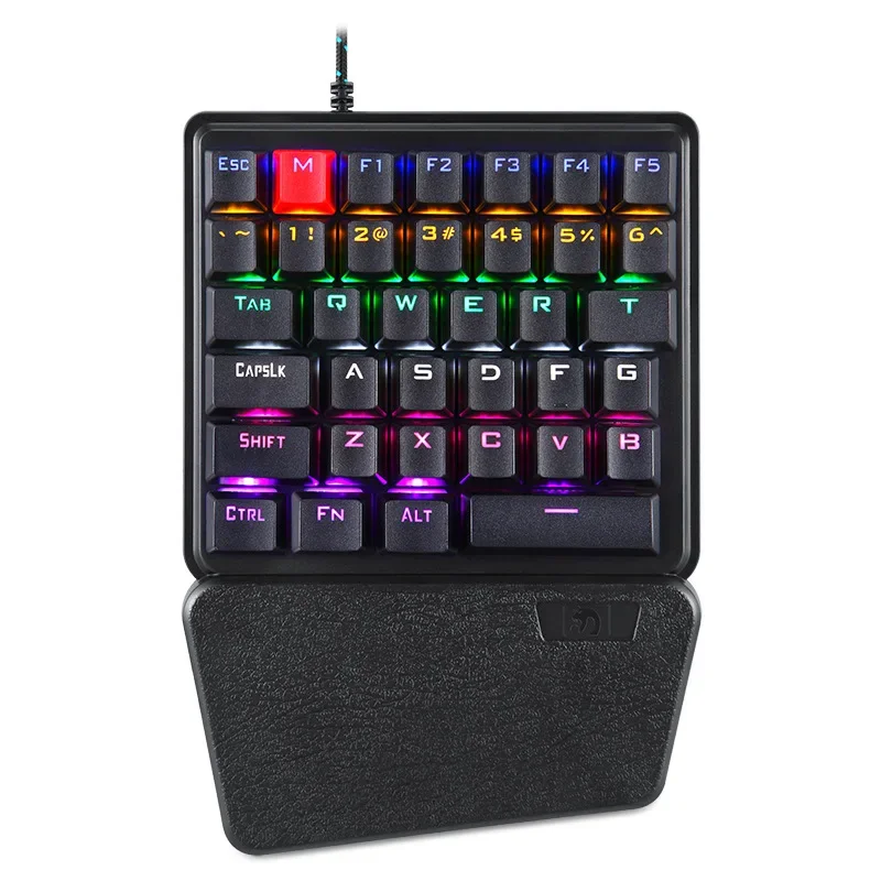 

K106 мембранная клавиатура для одной руки, механическая сенсорная игровая мини-клавиатура, левая клавиатура для геймеров мобильный телефон PUBG USB ABS