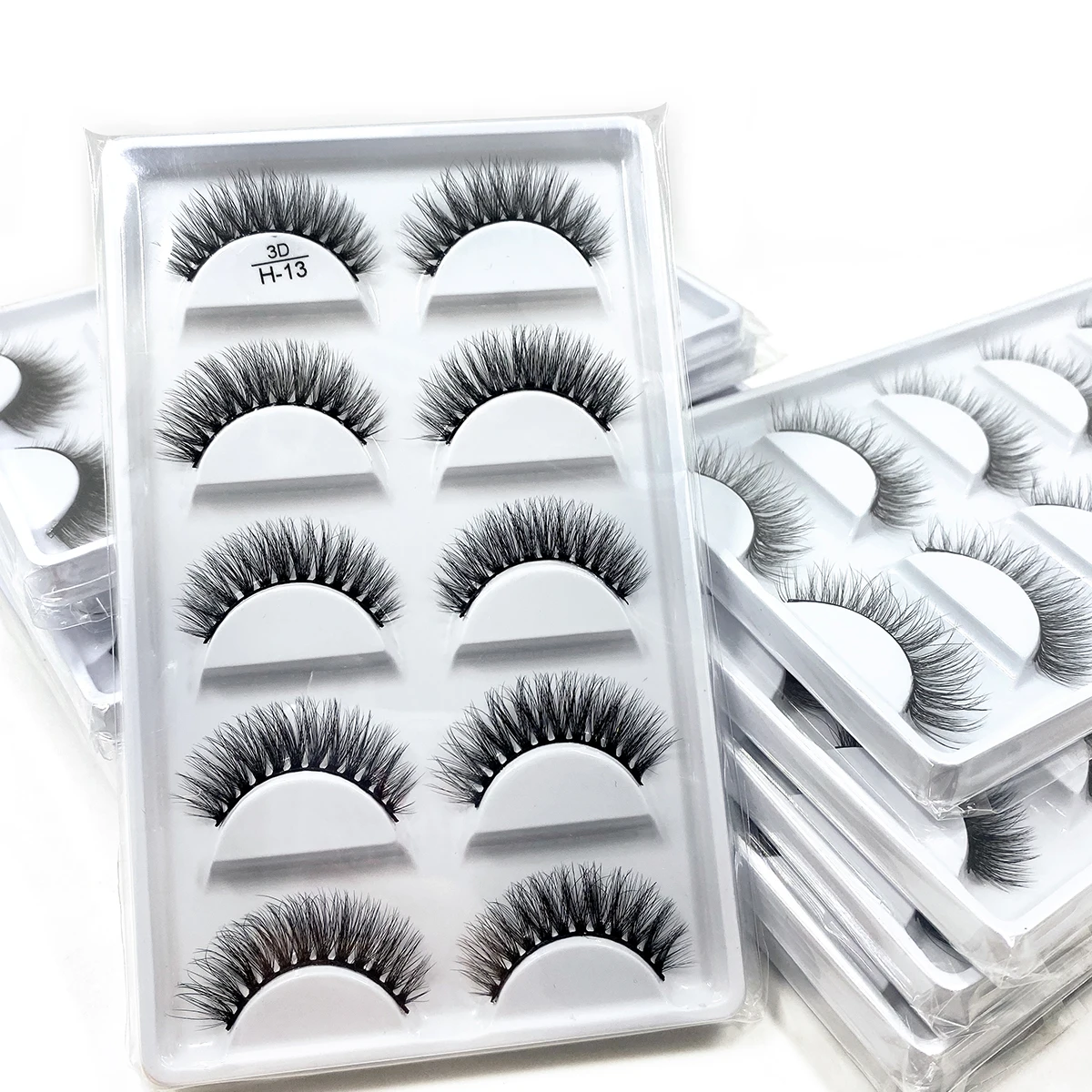 

2/10/30/50Boxes Lashes 5 Pairs Natural 3D False Eyelashes Makeup Fake Eye Lashes Faux Cils Make Up Beauty Maquillaje Wholesale